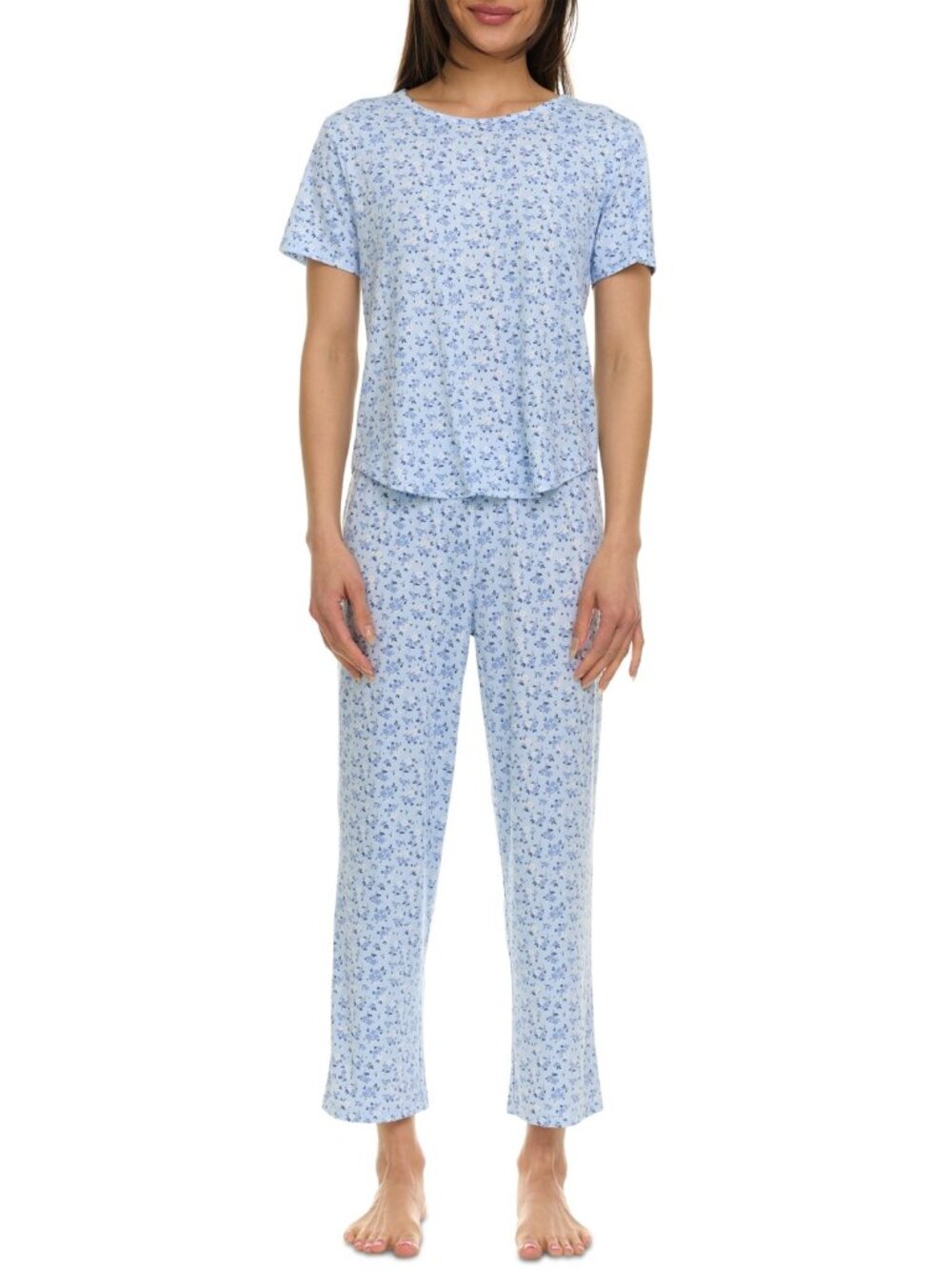 #1981 Flora by Flora Nikrooz Women's 2-Pc. Jody Floral Pajamas Set - Navy